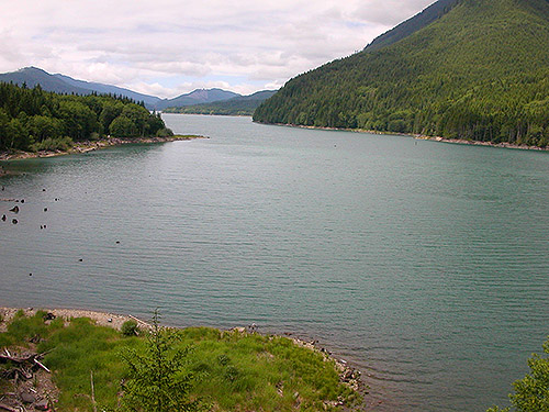 Reservoir from overlook, Spada Reservoir, Snohomish County, Washington