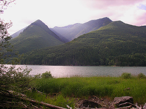 peaceful lake scene, Spada Reservoir, Snohomish County, Washington