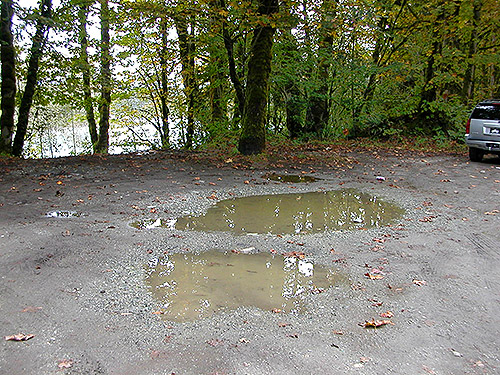 parking area for river access, South Bank Skagit River east of O'Toole Creek