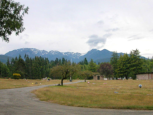 cemetery E of Port Angeles, Washington