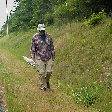 Jerry Austin along Crosby Road north of Swantown Lake, Whidbey Island, Washington