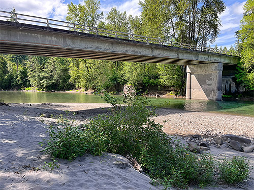 bridge at Tower Bridge River Access, Toutle River, Washington