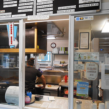 kitchen at Betty's Place, Toledo, Washington