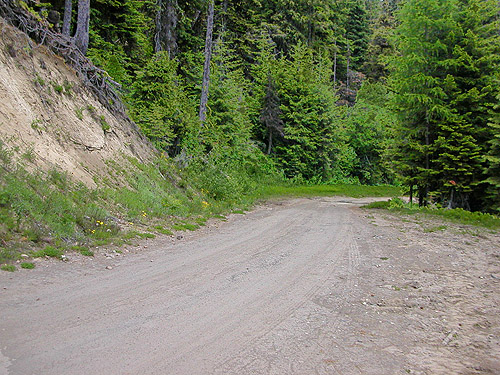 service road for ski-runs area on Mission Ridge, Chelan County, Washington