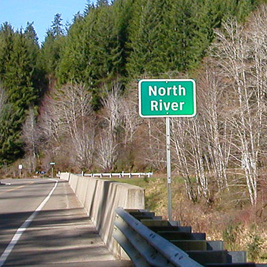 North River bridge north of Vesta, Washington
