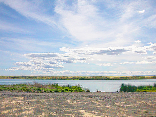 lake late in the day, Winchester Lake, Grant County, Washington