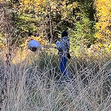 Kathy Whaley at Quartzite Mountain Trailhead NE of Chewelah, Washington