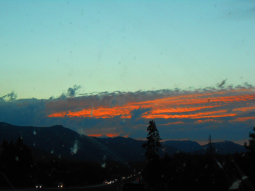 sunset on Snoqualmie Pass, 8 October 2025