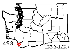 Washington map showing locality