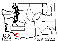 Washington map showing locality