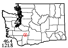 Washington map showing locality