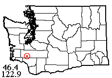 Washington map showing locality