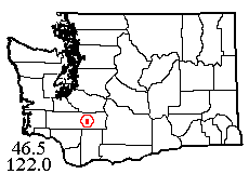 Washington map showing locality