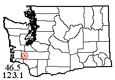 Washington map showing locality