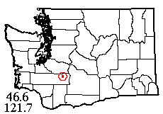 Washington map showing locality