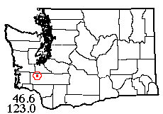 Washington map showing locality