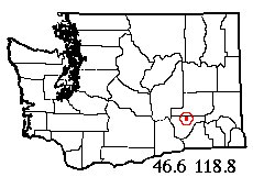 Washington map showing locality