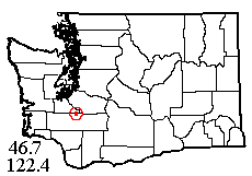 Washington map showing locality