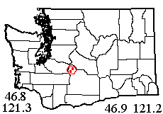 Washington map showing locality