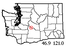 Washington map showing locality