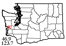 Washington map showing locality