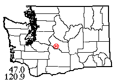 Washington map showing locality