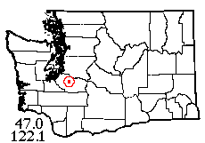 Washington map showing locality