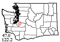 Washington map showing locality