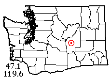 Washington map showing locality