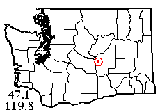 Washington map showing locality