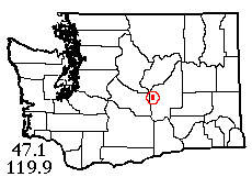 Washington map showing locality