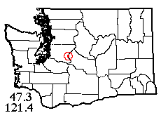 Washington map showing locality