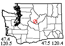 Washington map showing locality