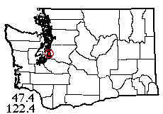 Washington map showing locality