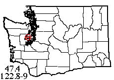 Washington map showing locality