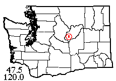 Washington map showing locality