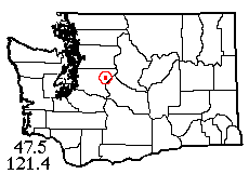 Washington map showing locality