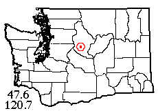 Washington map showing locality