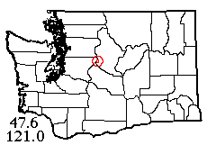 Washington map showing locality