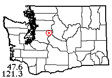 Washington map showing locality