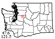 Washington map showing locality