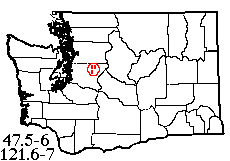 Washington map showing locality