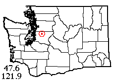 Washington map showing locality