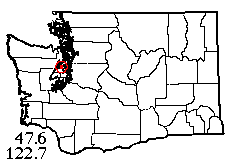 Washington map showing locality