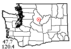 Washington map showing locality