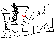 Washington map showing locality