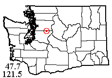 Washington map showing locality