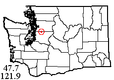 Washington map showing locality