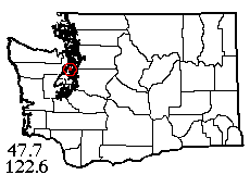 Washington map showing locality