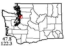 Washington map showing locality